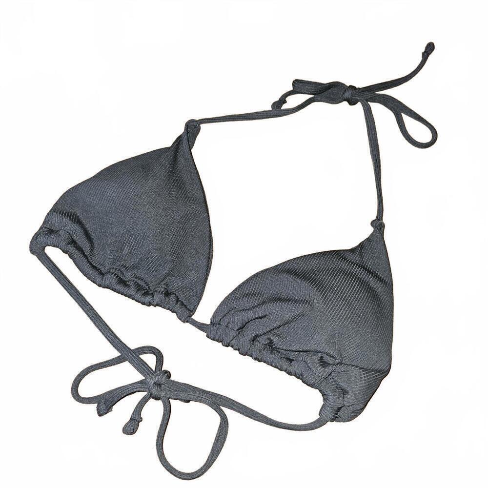 Stylish Black Bikini Top - Adjustable Triangle Design
